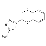 5-(2,3-dihydro-1,4-benzodioxin-2-yl)-1,3,4-oxadiazol-2-amine