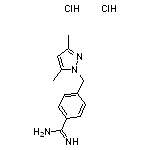 4-[(3,5-dimethyl-1H-pyrazol-1-yl)methyl]benzene-1-carboximidamide dihydrochloride