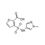 3-[N-(1-Methyl-4-pyrazolyl)sulfamoyl]thiophene-2-carboxylic Acid