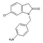 1-[(4-aminophenyl)methyl]-6-chloro-2,3-dihydro-1H-indol-2-one