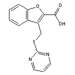 3-[(pyrimidin-2-ylsulfanyl)methyl]-1-benzofuran-2-carboxylic acid