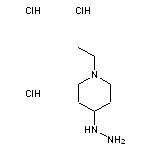 1-ethyl-4-hydrazinylpiperidine trihydrochloride