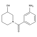 1-[(3-aminophenyl)carbonyl]piperidin-3-ol