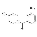 1-[(3-aminophenyl)carbonyl]piperidin-4-ol