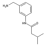 N-[3-(aminomethyl)phenyl]-3-methylbutanamide