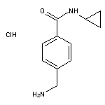 4-(aminomethyl)-N-cyclopropylbenzamide hydrochloride