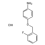 4-[(2-fluorophenyl)methoxy]aniline hydrochloride