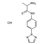 2-amino-N-[4-(2H-1,2,3-triazol-2-yl)phenyl]propanamide hydrochloride