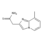 2-{8-methylimidazo[1,2-a]pyridin-2-yl}ethanethioamide