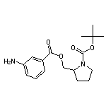 tert-butyl 2-{[(3-aminophenyl)carbonyloxy]methyl}pyrrolidine-1-carboxylate