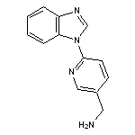 [6-(1H-1,3-benzodiazol-1-yl)pyridin-3-yl]methanamine