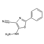 5-hydrazinyl-2-phenyl-1,3-oxazole-4-carbonitrile