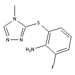 2-fluoro-6-[(4-methyl-4H-1,2,4-triazol-3-yl)sulfanyl]aniline