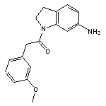 1-(6-amino-2,3-dihydro-1H-indol-1-yl)-2-(3-methoxyphenyl)ethan-1-one