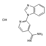 2-(1H-1,3-benzodiazol-1-yl)pyridine-4-carboximidamide hydrochloride