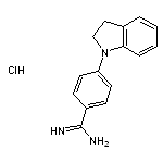 4-(2,3-dihydro-1H-indol-1-yl)benzene-1-carboximidamide hydrochloride