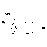 2-amino-1-(4-hydroxypiperidin-1-yl)-2-methylpropan-1-one hydrochloride