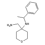 4-(aminomethyl)-N-(1-phenylethyl)oxan-4-amine