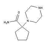 1-(piperazin-1-yl)cyclopentane-1-carboxamide