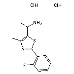 1-[2-(2-fluorophenyl)-4-methyl-1,3-thiazol-5-yl]ethan-1-amine dihydrochloride