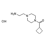 2-(4-cyclobutanecarbonylpiperazin-1-yl)ethan-1-amine hydrochloride