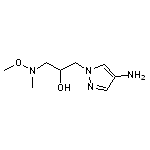 1-(4-amino-1H-pyrazol-1-yl)-3-[methoxy(methyl)amino]propan-2-ol