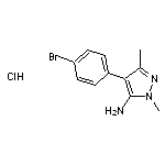 4-(4-bromophenyl)-1,3-dimethyl-1H-pyrazol-5-amine hydrochloride