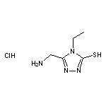 5-(aminomethyl)-4-ethyl-4H-1,2,4-triazole-3-thiol hydrochloride