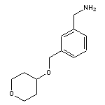 {3-[(oxan-4-yloxy)methyl]phenyl}methanamine