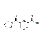 6-(Pyrrolidine-1-carbonyl)pyridine-2-carboxylic Acid