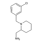 {1-[(3-chlorophenyl)methyl]piperidin-2-yl}methanamine