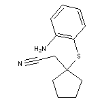 2-{1-[(2-aminophenyl)sulfanyl]cyclopentyl}acetonitrile