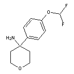 4-[4-(difluoromethoxy)phenyl]oxan-4-amine