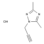 3,5-dimethyl-1-(prop-2-yn-1-yl)-1H-1,2,4-triazole hydrochloride