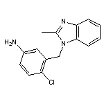 4-chloro-3-[(2-methyl-1H-1,3-benzodiazol-1-yl)methyl]aniline