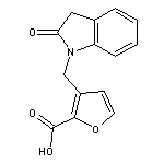 3-[(2-oxo-2,3-dihydro-1H-indol-1-yl)methyl]furan-2-carboxylic acid