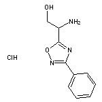 2-amino-2-(3-phenyl-1,2,4-oxadiazol-5-yl)ethan-1-ol hydrochloride