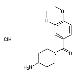 1-[(3,4-dimethoxyphenyl)carbonyl]piperidin-4-amine hydrochloride