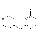 N-(3-fluorophenyl)oxan-4-amine