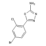 5-(4-bromo-2-chlorophenyl)-1,3,4-oxadiazol-2-amine