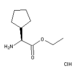 ethyl (2S)-amino(cyclopentyl)acetate hydrochloride