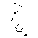 2-(4-amino-1H-pyrazol-1-yl)-1-(2,2-dimethylmorpholin-4-yl)ethan-1-one