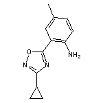 2-(3-cyclopropyl-1,2,4-oxadiazol-5-yl)-4-methylaniline