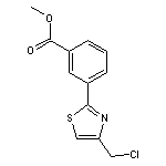 methyl 3-[4-(chloromethyl)-1,3-thiazol-2-yl]benzoate