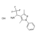 1-(3,5-dimethyl-1-phenyl-1H-pyrazol-4-yl)-2,2,2-trifluoroethan-1-amine hydrochloride