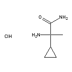 2-amino-2-cyclopropylpropanamide hydrochloride