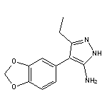 4-(1,3-benzodioxol-5-yl)-3-ethyl-1H-pyrazol-5-amine