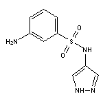 3-amino-N-(1H-pyrazol-4-yl)benzene-1-sulfonamide