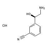 3-[(1R)-2-amino-1-hydroxyethyl]benzonitrile hydrochloride