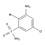 3-amino-2-bromo-5-chlorobenzene-1-sulfonamide